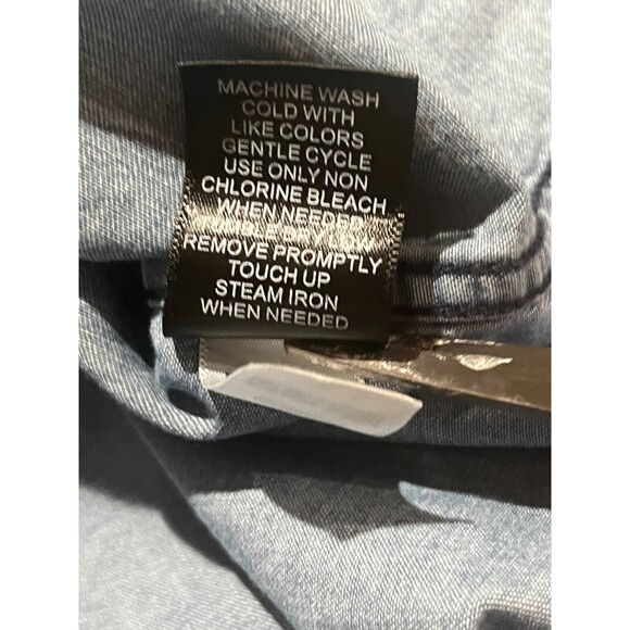 Torrid Jean Button Down Jean Shirt, Size 0/12 - Picture 9 of 10